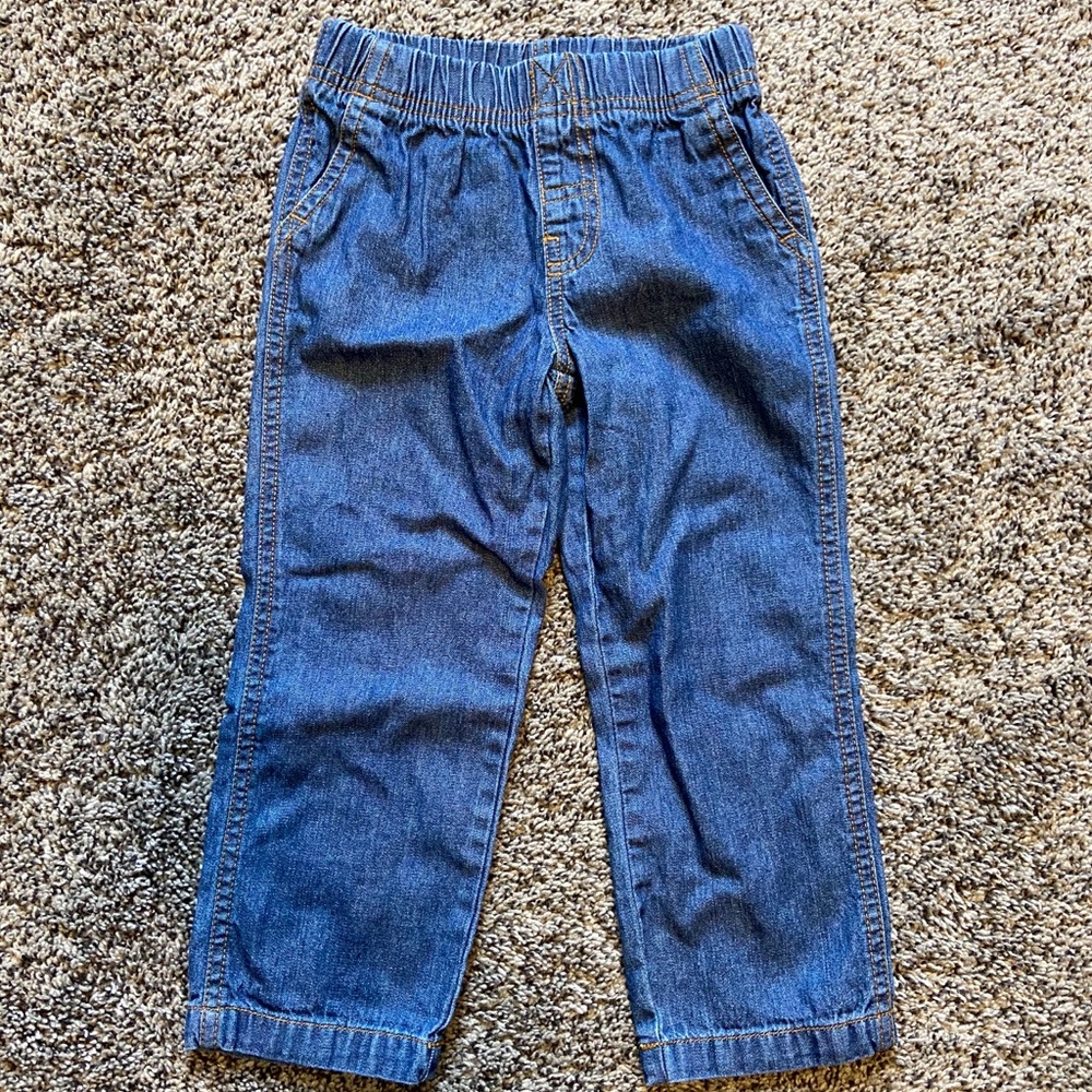 Carters Pull on Blue Jeans. NWOT 4T